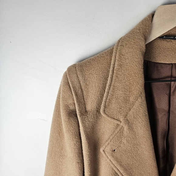 International Scene Cashmere Wool Blend Long Coat Vintage Made in Hungary 11/12 - Picture 4 of 15